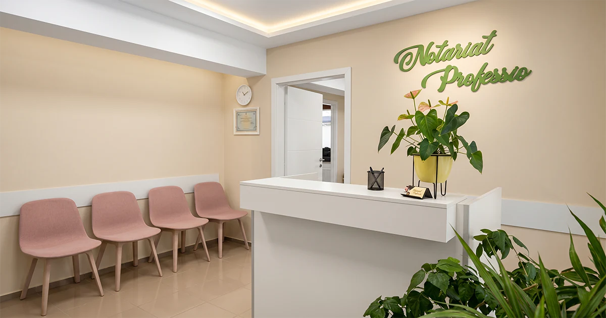 Recepția biroului notarial Notariat Professio din București, Sector 1