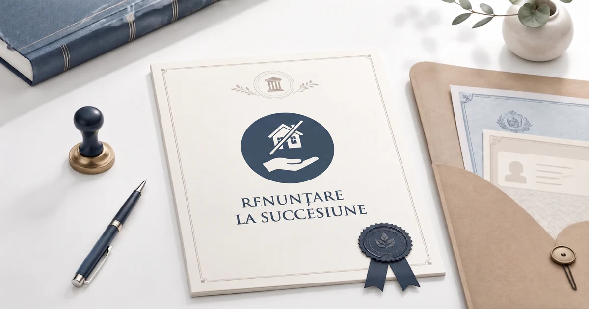 declarație de renunțare la moștenire la notar